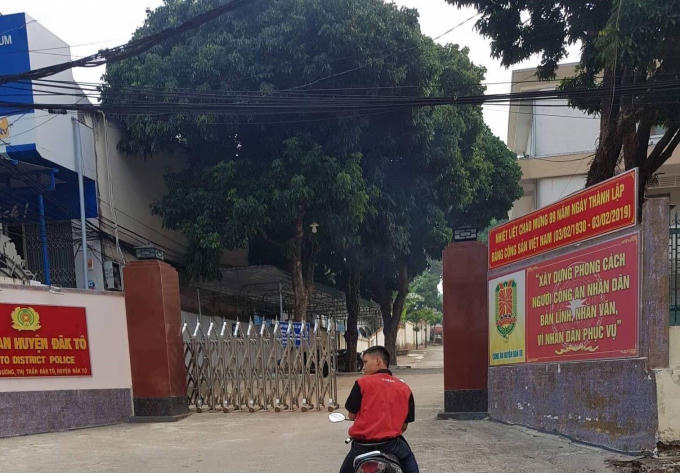 Công an huyện Đắk Tô, tỉnh Kon Tum nơi 4 bị can bỏ trốn.