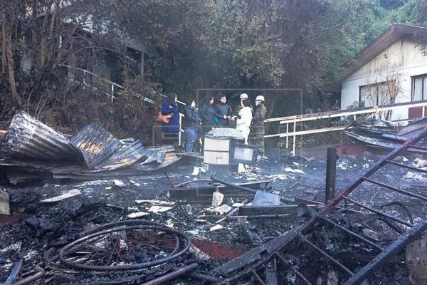 Hiện trường xảy ra vụ hỏa hoạn.