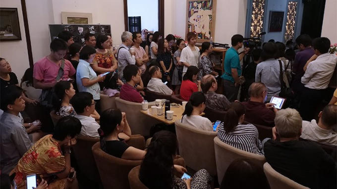 Chương trình Cà phê Thứ Bảy diễn ra chiều 22/9 thu hút đông đảo công chúng Hà Nội. Ảnh: Lê Anh Dũng