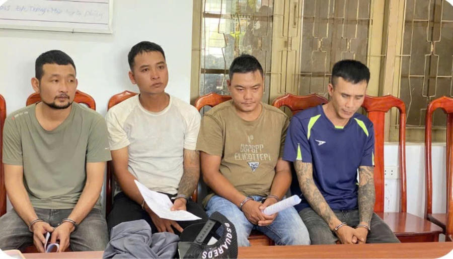 4 đối tượng tại cơ quan công an tỉnh Đắk Lắk.
