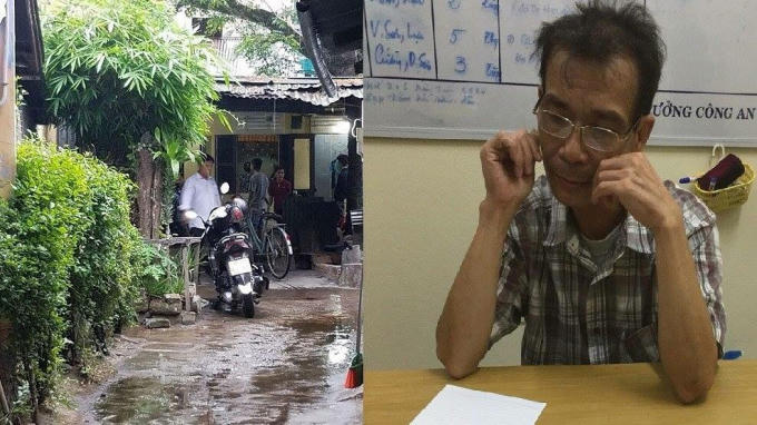Huấn tại cơ quan công an và nơi xảy ra vụ việc.