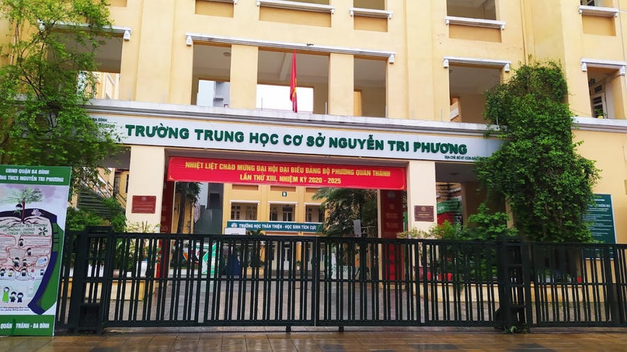 Trường THCS Nguyễn Tri Phương - Điểm nghỉ tập trung của người dân tại tỉnh về tham dự A80.