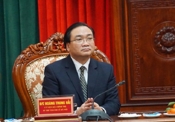 Tân Bí thư Thành ủy Hà Nội Hoàng Trung Hải.