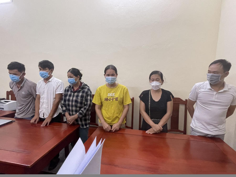 6 đối tượng lừa đảo bị Phòng Cảnh sát hình sự Công an tỉnh Thanh Hoá bắt giữ