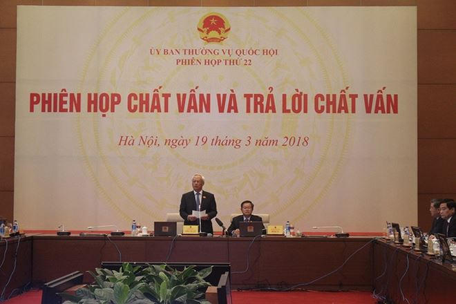 Toàn cảnh phiên họp 22 của Ủy ban Thường vụ Quốc hội