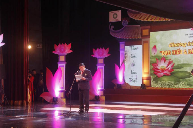 Ông Bùi Thanh Hà, Phó trưởng Ban thường trực, Ban Tôn giáo Chính phủ phát biểu tại buổi lễ.
