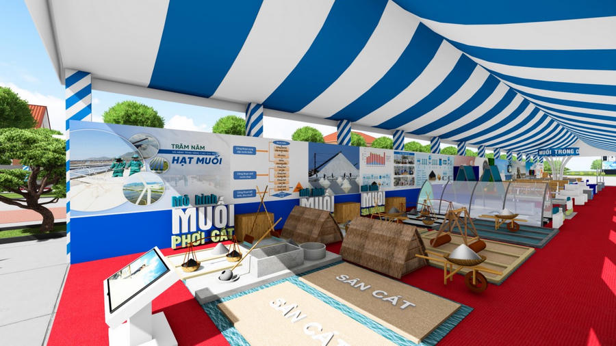 Các mô hình muối sẽ được giới thiệu, trưng bày tại Festival nghề Muối Việt Nam - Bạc Liêu năm 2025.