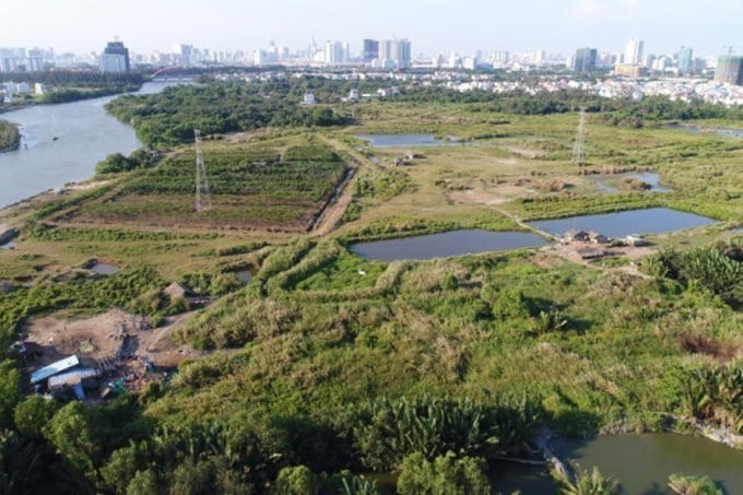 Khu đất rộng hơn 30ha tại xã Phước Kiển, H.Nhà Bè bán không qua đấu giá với giá 1,29 triệu đồng/m2 cho Công ty CP Quốc Cường Gia Lai.