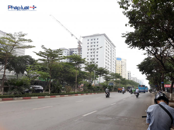 Dự án nhìn từ đường Trần Thái Tông.