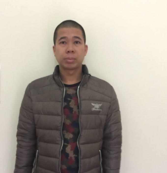 Cù Thái Hoài Vũ tại cơ quan điều tra.