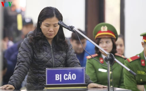 Bị cáo Lê Thị Lan Thanh - người duy nhất kêu oan trong phiên phúc thẩm.