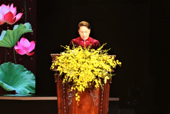 Chủ tịch Quốc hội Nguyễn Thị Kim Ngân nhấn mạnh ý thức chính trị sâu sắc, tâm niệm đạo đức nghề nghiệp và tấm lòng son sắt cách mạng của những người làm báo.