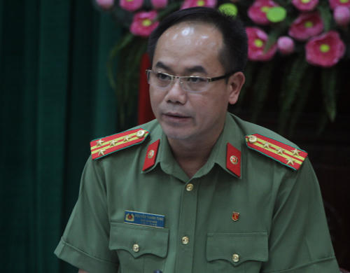Đại tá Nguyễn Thanh Tùng, Phó giám đốc công an Hà Nội. Ảnh: Võ Hải.