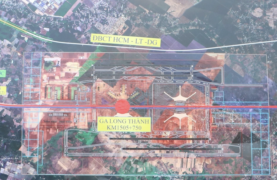 Đường sắt tốc độ cao qua Đồng Nai có 1 ga hành khách đặt ở sân bay Long Thành