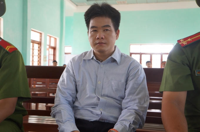 Tráng A Tàng ( tức Tàng Keangnam) trong phiên xét xử sơ thẩm trước đó.