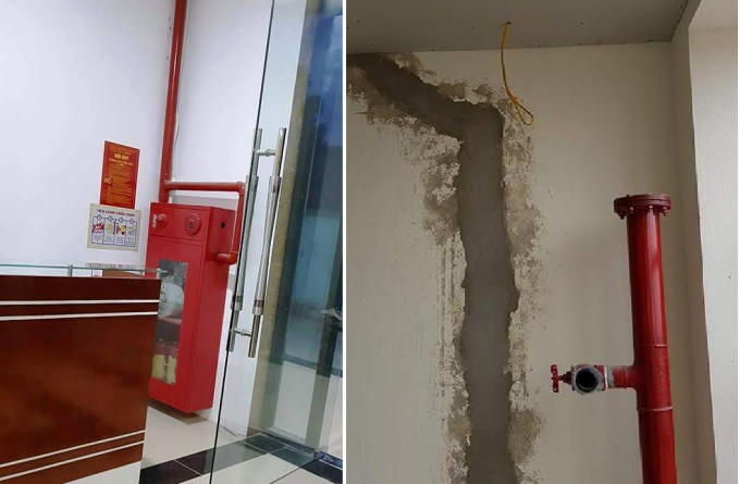 Mặc dù hệ thống PCCC chưa được nghiệm thu nhưng Chủ đầu tư đã cho hàng chục hộ dân vào ở, gây mất an toàn.
