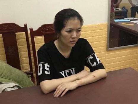 Đỗ Thu Hà tại cơ quan điều tra sau khi gây nên cái chết cho người tình
