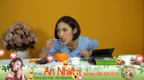 Clip ăn thử sản phẩm của An Nhiên.