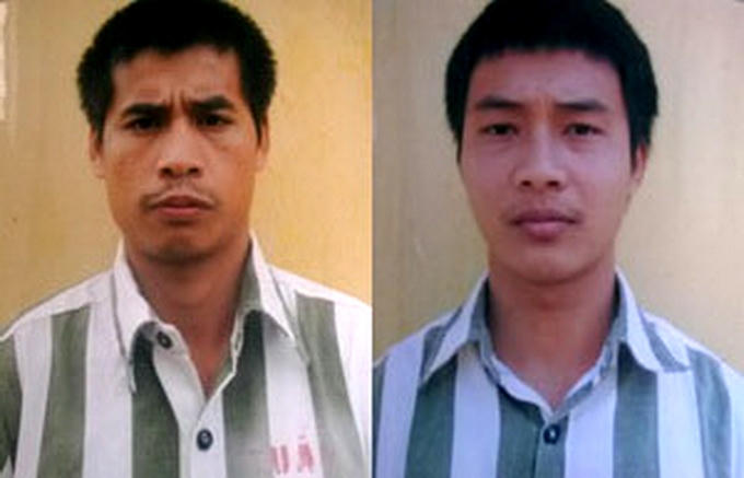 Hai phạm nhân vượt ngục.