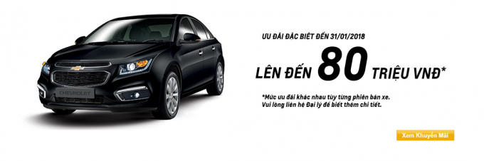 Hàng loạt mẫu xe Chevrolet giảm giá sâu