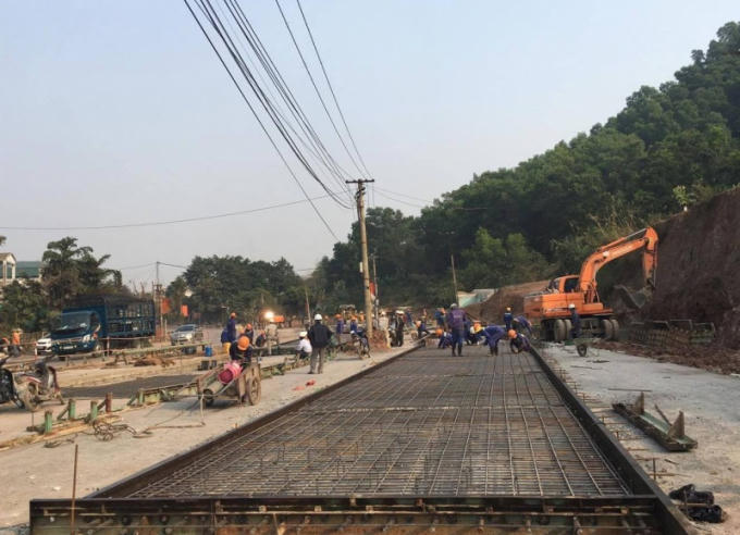 Công ty TNHH BOT Thái Nguyên – Chợ Mới đang xây dựng trạm thu phí đường bộ tại tuyến Quốc lộ 3 cũ