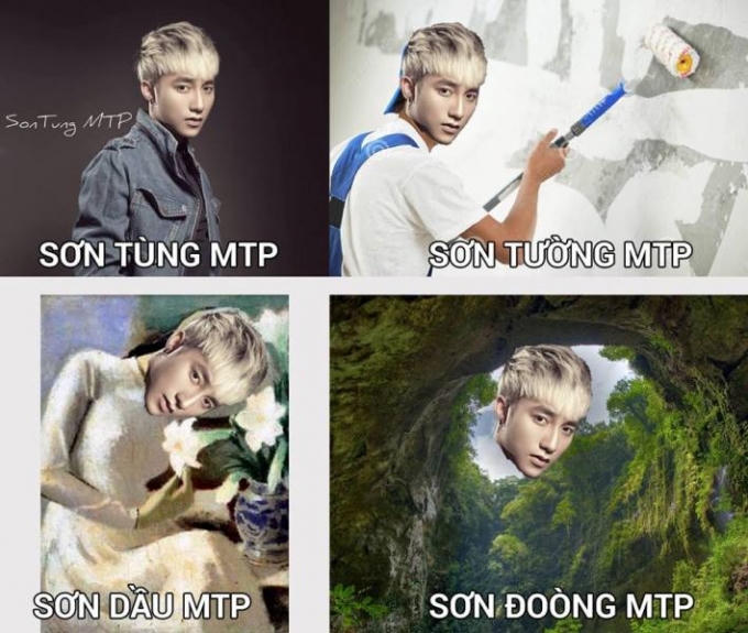 Tên của Sơn Tùng bị các fan chế hài hước.