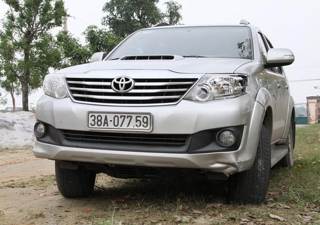 Chiếc xe vị giám đốc doanh nghiệp điều khiển