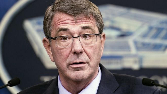 Bộ trưởng Quốc phòng Mỹ Ashton Carter. (Ảnh: BBC)