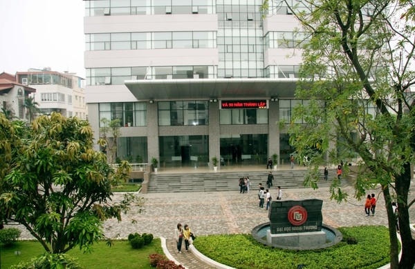 Đại học Ngoại Thương, nơi bà Giang đang là Phó Hiệu trưởng