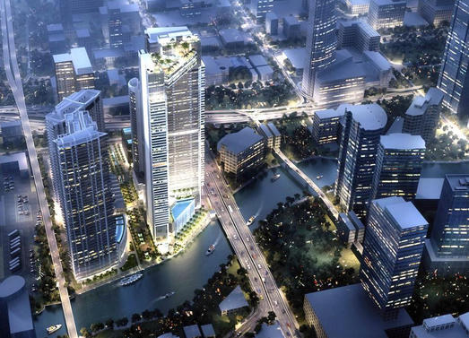 Khu địa ốc ven sông Miami- Miami River (Ảnh : Forbes).