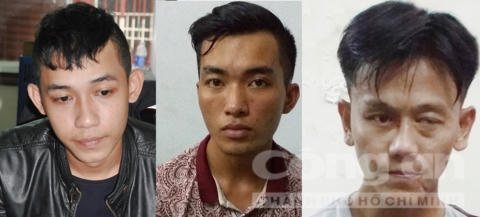 Các đối tượng: Hưng, Khoa, Giống (Ảnh: Báo Công An TP. HCM).