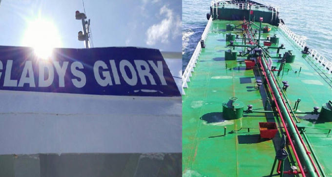 Tàu Gladys Giory chở 1 triệu lít xăng trái phép bị lực lượng chức năng tạm giữ.