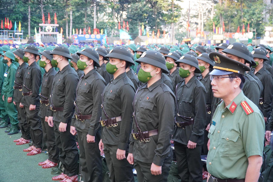 Có mặt tại lễ giao quân là 538 thanh niên ưu tú của TP Thủ Đức và 500 thanh niên ưu tú của các quận 1, 3, 4, 7, 10, Tân Bình, huyện Bình Chánh, Nhà Bè, Củ Chi, Cần Giờ sẵn sàng lên đường nhập ngũ.
