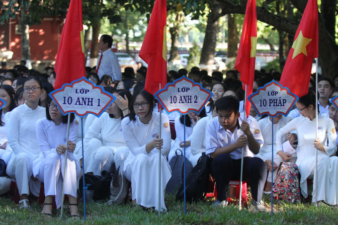Chào đón năm học mới.