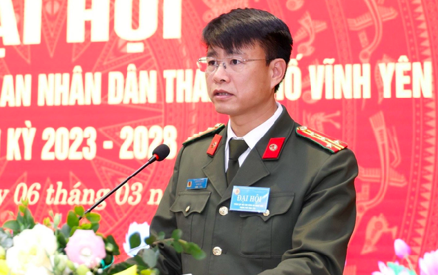 Giám đốc Công an tỉnh Vĩnh Phúc Thân Văn Hải.