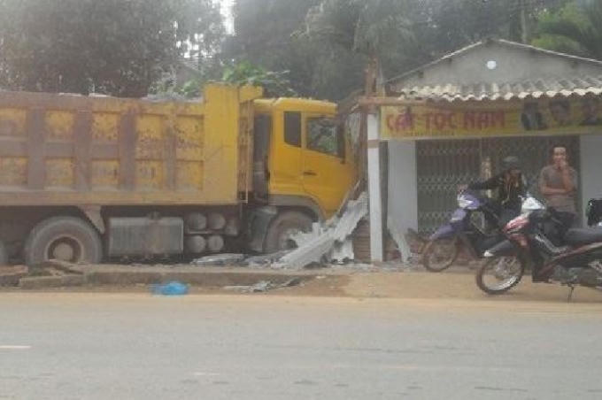 Hiện trường nơi xảy ra sự việc.