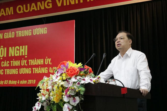 Ông Lê Mạnh Hùng - Phó Trưởng Ban Tuyên giáo Trung ương. Ảnh Trần Vương