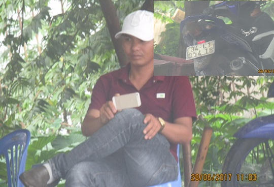 Người đàn ông thường xuyên đeo bám xe của TTGT Hải Dương.