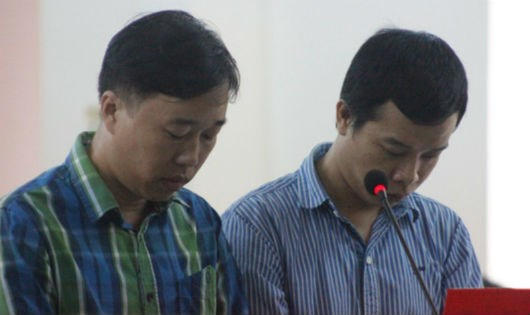 Các bị cáo tại tòa.