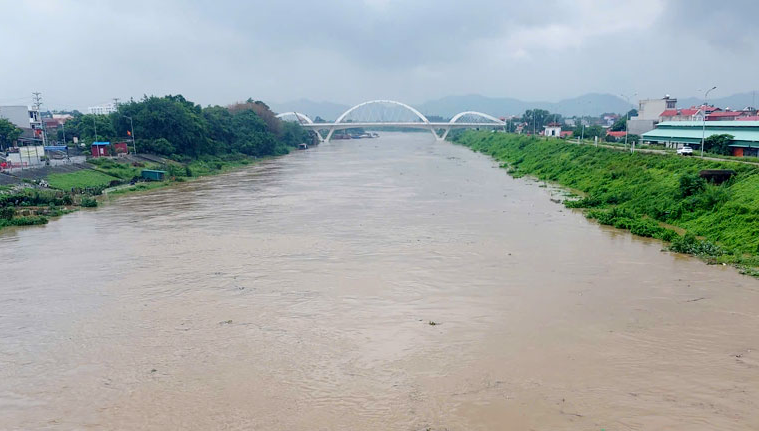 Phát lệnh báo động trên hai con sông tại Bắc Giang do mực nước dâng cao