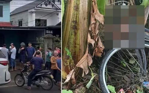 Hiện trường vụ án mạng khiến hai mẹ con tử vong.