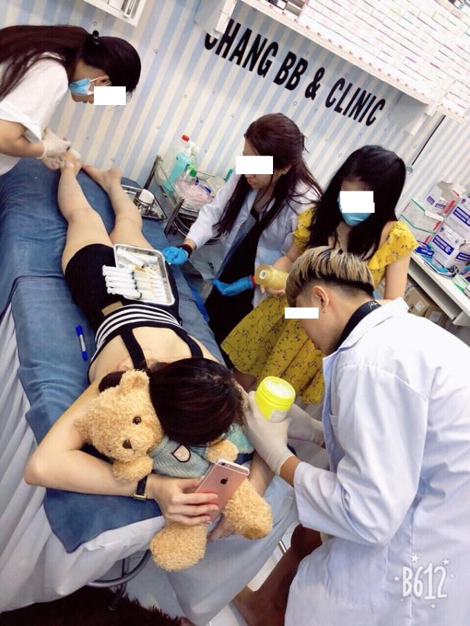 Cơ sở thẩm mỹ Chang BB & Clinic được cho là hoạt động không phép tại chung cư vừa bị Thanh tra Sở Y tế kiểm tra vào ngày 10/4 vừa qua.