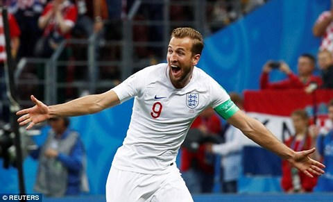 Harry Kane trở thành Vua phá lưới World Cup 2018 với 6 bàn thắng.