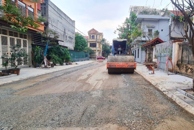 Dự án đường giao thông nội thị ở thành phố Vĩnh Yên đang được triển khai.