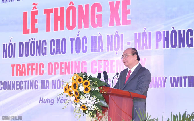 Thủ tướng yêu cầu tiến tới có một tuyến cao tốc kết nối đường cao tốc Hà Nội - Hải Phòng với đường cao tốc Cầu Giẽ - Ninh Bình. - Ảnh: VGP/Quang Hiếu