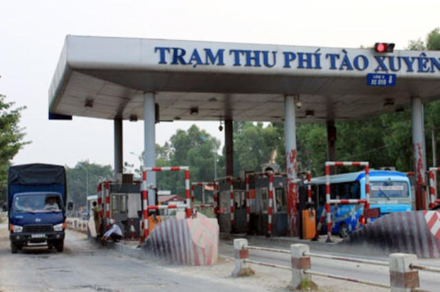 Dừng trạm thu phí Tào Xuyên đặt tại Dốc Xây, thị xã Bỉm Sơn, Thanh Hóa từ ngày 10/8/2017. (Ảnh: báo giao thông)
