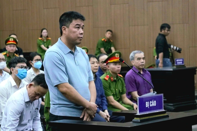 Bị cáo Nguyễn Văn Hậu, cựu Chủ tịch Tập đoàn Phúc Sơn (Ảnh: Phương Nguyên).