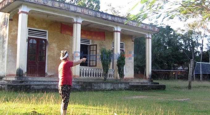 Mảnh đất bà Cư hiến cho chính quyền xây dựng nhà văn hóa.