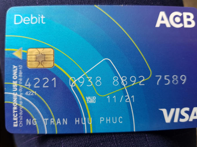 Thẻ ATP của nạn nhân Phúc.