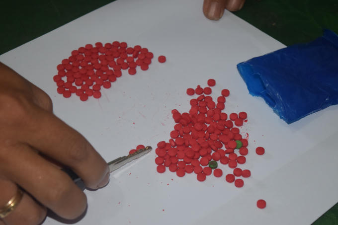 Tang vật vụ án.